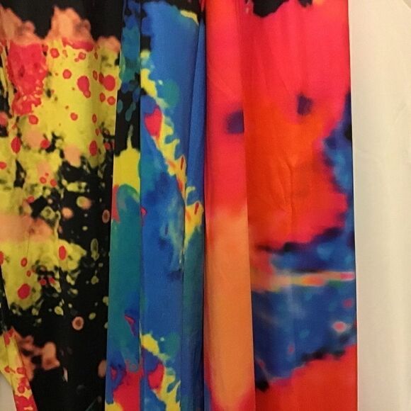 Plus Sz Printed Tank Top+Long Cloak+Pants 3pc Set - Picture 8 of 13